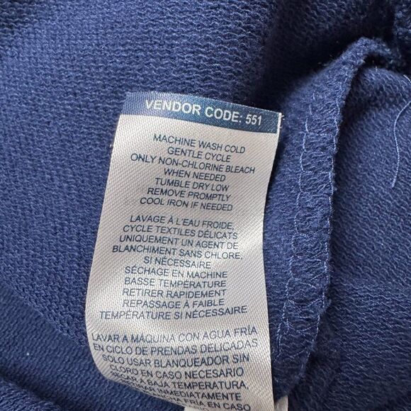 Chaps Sweater Mens 2XL Blue White Preppy Outdoor Fishing Camping Hiking‎ 1/4 Zip - Picture 10 of 13